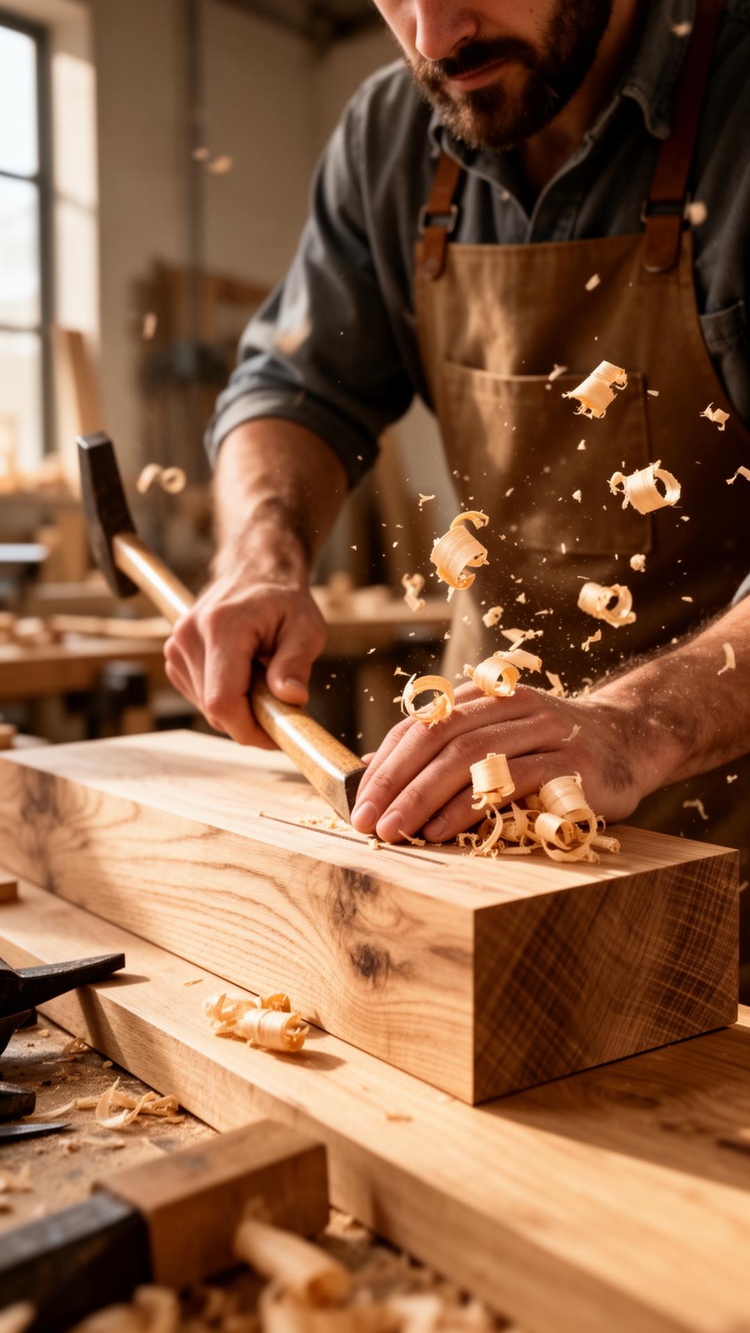 Tischlermeister Michael Laminger bei der Arbeit